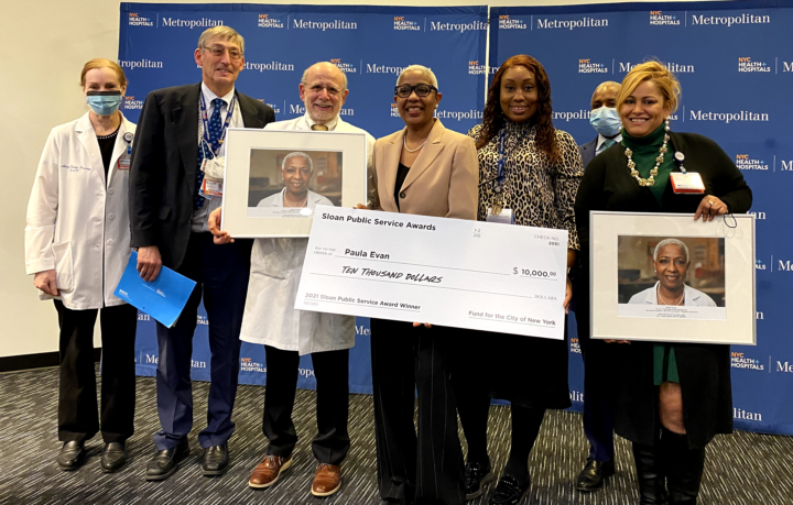 Paula Evans (center) and colleagues