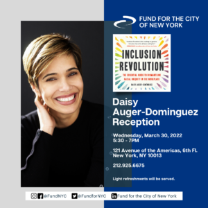 FCNY Convenings: Daisy Auger-Dominguez Reception Invitation