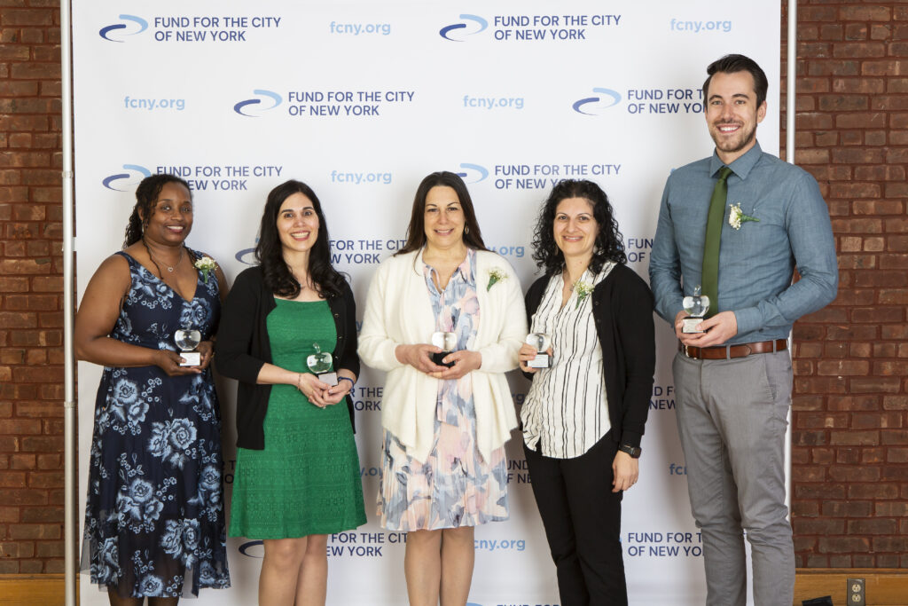 ( L-R) Shanua Newton-Rodriguez, Francesca DiPietro, Dr. Elisa Margarita, Amanda Valenti, and Jeff Hamilton at the awards event.