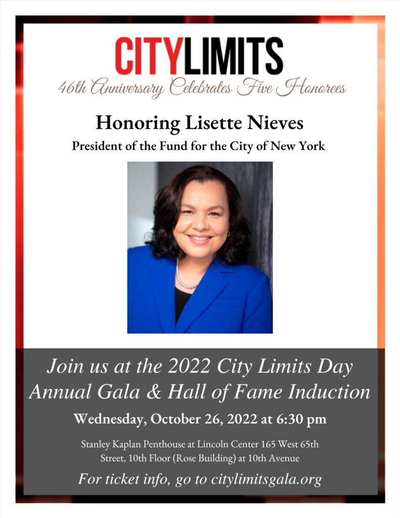 City Limits Honors Lisette Nieves