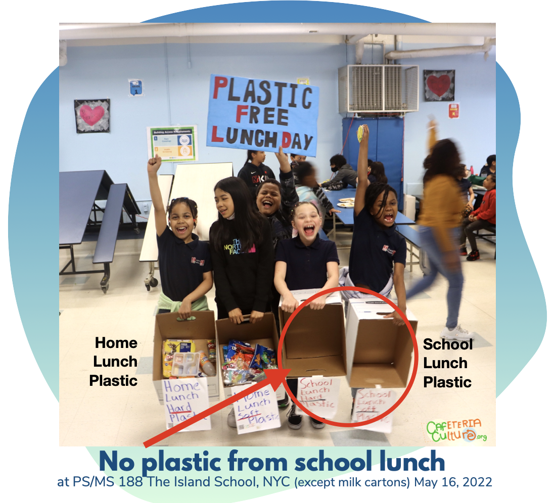 Plastic Free Lunch Day - Started by NYC 5th Graders - on the Menu